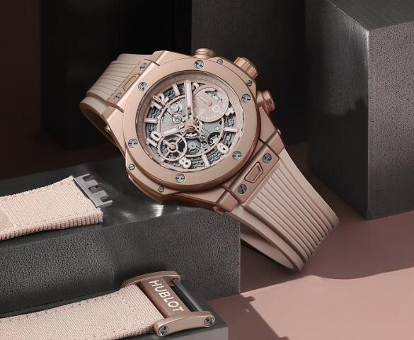 The millennium pink of best copy Hublot looks noble and special.